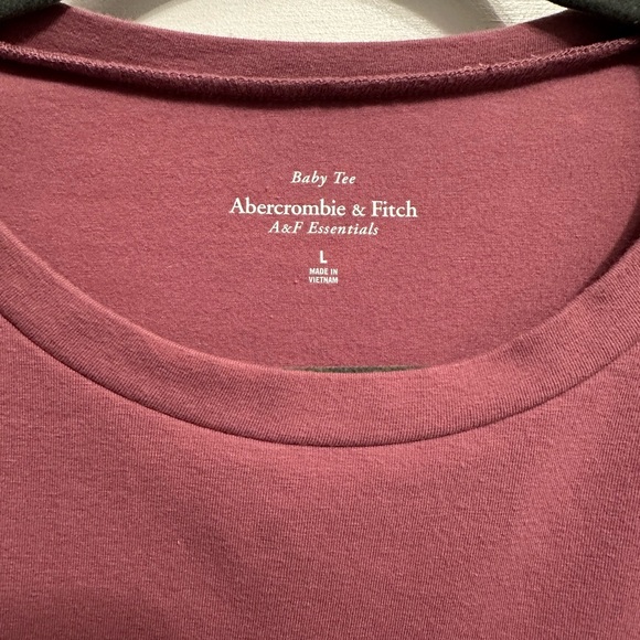 Abercrombie & Fitch Essential Tuckable Baby Tee Size Large - Picture 3 of 4